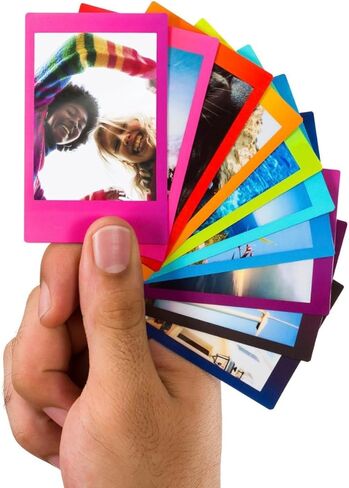 Fujifilm Instax Mini Instant Rainbow Film, 20 Sheets + BluebirdSales Microfiber Cleaning Cloth in Saudi Arabia