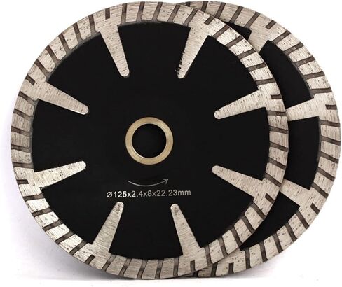 5 Inch Concave Diamond Blade T Segmented Diamond Cutting Disc for Granite Marble Stone 1PC in Saudi Arabia