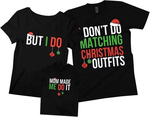 Merry Christmas T-Shirt Family Christmas Matching Shirt Christmas Holiday Tee Crewneck Short Sleeve Tops in Saudi Arabia