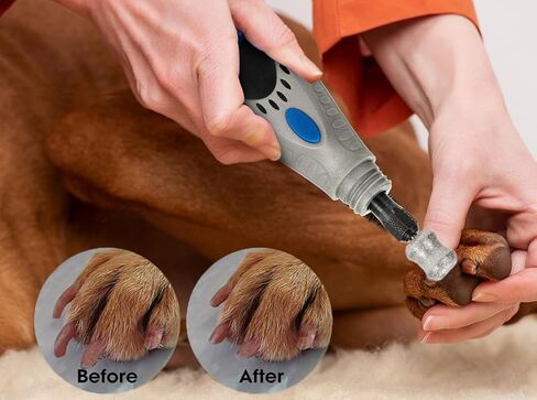 for Dremel Dog Nail Grinder - Diamond Bits Attachment for Dog Nail - 1/8'' Painless Nail Grinder Bits Won't Pull Hair or Get Hot for Large Medium Small Dogs and Cats Paws Grooming in Kuwait