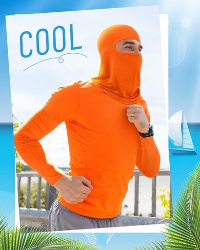 Zhanmai 8 Set Unisex Balaclava Face Mask Arm Sleeves Ski Mask Full Face Cover Compression Arm Sleeves for Summer Outdoor in Saudi Arabia