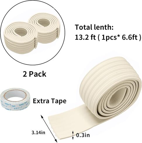 Bunk Bed Ladder Pads,Soft Extra-Wide Edge Protector for Baby, Furniture Table Edge Protectors, Thickened Baby Proofing Safety Guards Proof Foam Padding for Sharp Edges, Bumper Guards 13.2 Ft, Pink in Saudi Arabia
