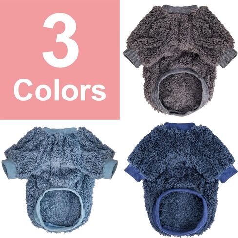 Dog Sweater, 3 Pack, Small, Polyester, Pink, Purple, Rose Red, Warm Clothes for Winter Christmas, Unisex, Small Breeds, Pull On, Classical Style in Saudi Arabia