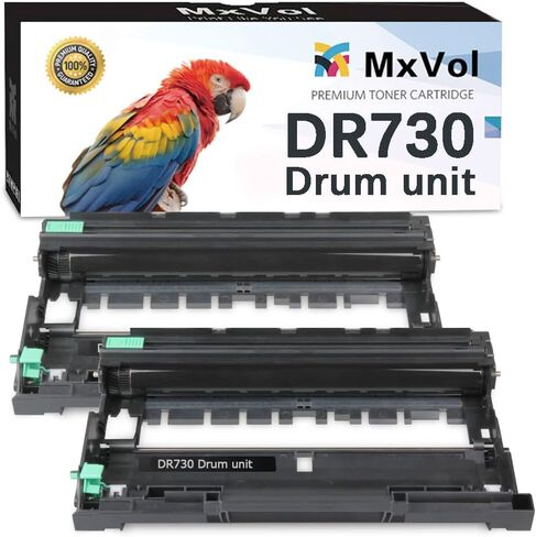 قطعة بديلة لوحدة الطبل المتوافقة مع MxVol لـ Brother DR730 DR-730 DR 730 تستخدم لطابعة HL-L2350DW DCP-L2550DW MFC-L2710DW MFC-L2750DW HL-L2395DW (بدون حبر، عبوة واحدة) in Kuwait