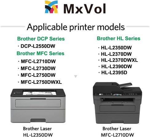 قطعة بديلة لوحدة الطبل المتوافقة مع MxVol لـ Brother DR730 DR-730 DR 730 تستخدم لطابعة HL-L2350DW DCP-L2550DW MFC-L2710DW MFC-L2750DW HL-L2395DW (بدون حبر، عبوة واحدة) in Kuwait