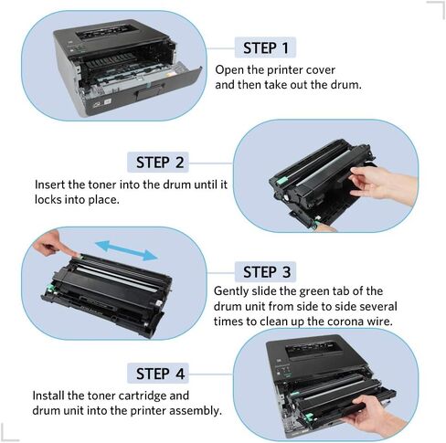 قطعة بديلة لوحدة الطبل المتوافقة مع MxVol لـ Brother DR730 DR-730 DR 730 تستخدم لطابعة HL-L2350DW DCP-L2550DW MFC-L2710DW MFC-L2750DW HL-L2395DW (بدون حبر، عبوة واحدة) in Kuwait