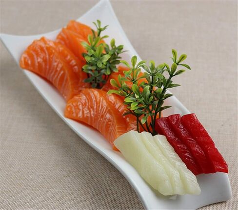 20PCS Artificial Sushi Sashimi Model Fake Sushi Realistic Japanese Sushi for Decoration in Saudi Arabia
