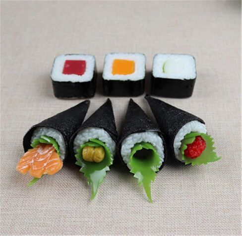20PCS Artificial Sushi Sashimi Model Fake Sushi Realistic Japanese Sushi for Decoration in Saudi Arabia