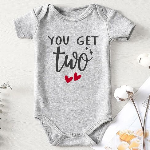 shlrzy Wish One Get Two Baby Twin Outfits For Boy And Girl Newborn Twins Baby Items Must Haves Twin Baby Bodysuit in Saudi Arabia