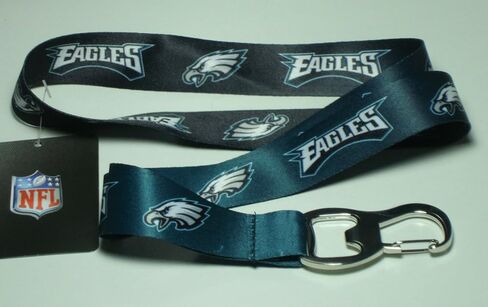 NFL Team Ombre Lanyard with Carabineer Style Bottle Opener and Soft Polyester Strap in Saudi Arabia