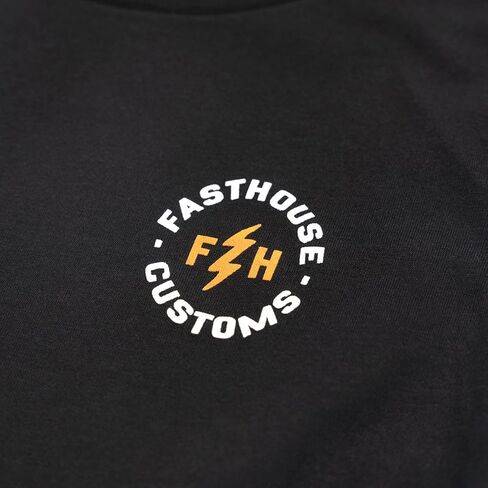 تي شيرت FASTHOUSE للأطفال الصغار بأكمام طويلة من Easy Rider، أسود in Kuwait
