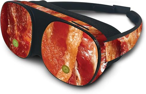 MightySkins Skin Compatible with HTC Vive Flow - Crispy Bacon | Protective, Durable, and Unique Vinyl Decal wrap Cover | Easy to Apply, Remove, and Change Styles in Saudi Arabia