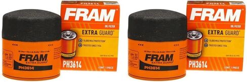 FRAM Ultra Synthetic Automotive Replacement Oil Filter, Designed for Synthetic Oil Changes Lasting up to 20k Miles, XG3614 with SureGrip (Pack of 1) in Saudi Arabia