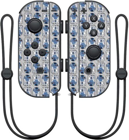 MightySkins Carbon Fiber Skin for Nintendo Joy-Con Controller - Spaced Out | Protective, Durable Textured Carbon Fiber Finish | Easy to Apply, Remove, and Change Styles | Made in The USA in Saudi Arabia