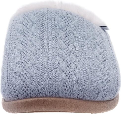 WHITIN Women Arch Support Fuzzy Knitted Slipper Warm Slip On House Shoes in Kuwait