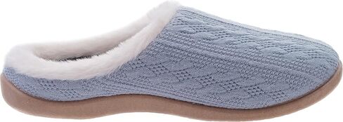 WHITIN Women Arch Support Fuzzy Knitted Slipper Warm Slip On House Shoes in Kuwait