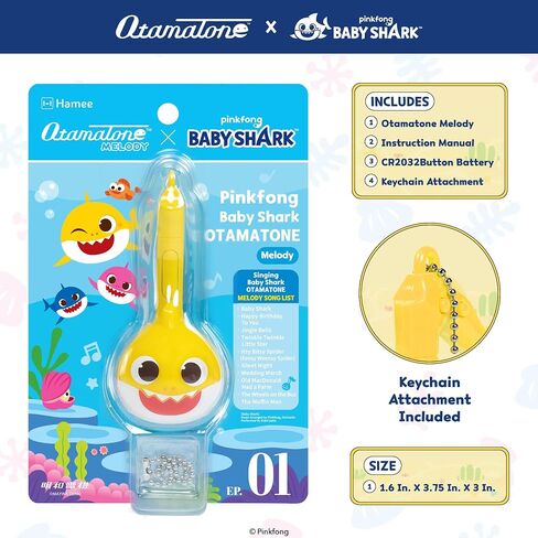 Otamatone Melody [Special Baby Shark Edition] Portable Mini Size Electronic Keychain Musical Toy from Japan – by Maywa Denki [English Instructions] – Baby Shark in Saudi Arabia