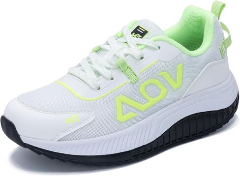 IIV Women's Arch Support Walking Shoes, Wide Tennis Sneakers for Plantar Fasciitis, Flat Feet, Bunion WhiteGreen US 10 in Kuwait