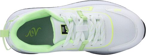 IIV Women's Arch Support Walking Shoes, Wide Tennis Sneakers for Plantar Fasciitis, Flat Feet, Bunion WhiteGreen US 10 in Kuwait