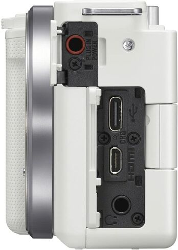 كاميرا سوني ZV-E10 بدون مرآة مع عدسة مقاس 16-50 ملم باللون الأبيض ILCZV-E10L/W، وعدسة Sony E مقاس 10-18 ملم، وشاشة 4K، وميكروفون احترافي، وبطاقة ذاكرة 2 × 64 جيجابايت، ومجموعة مرشحات، وبرنامج صور Corel، وحقيبة، والمزيد in Saudi Arabia