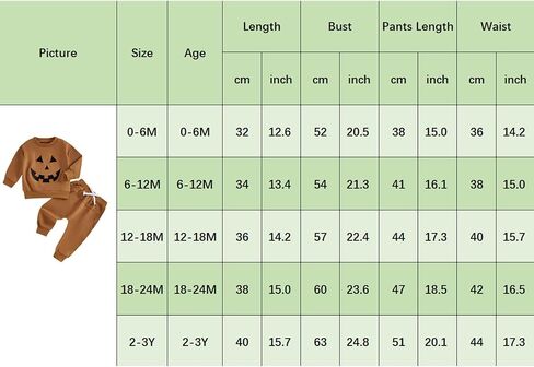 Toddler Baby Boy Outfit Pumpkin Long Sleeve Sweatshirt Elastic Waist Pant Halloween Fall Winter Clothes 2PCS in Saudi Arabia