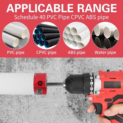 مخرطة أنابيب PVC مكونة من 9 قطع، مجموعة أدوات الأنابيب لأدوات مخرطة الأنابيب البلاستيكية القياسية 1/2 بوصة تتضمن PPR50، PPR75، PPR100، PPR125، PPR150، PPR200، PPR250، PPR300 وPPR400 (أحمر، 9 قطع) in Kuwait