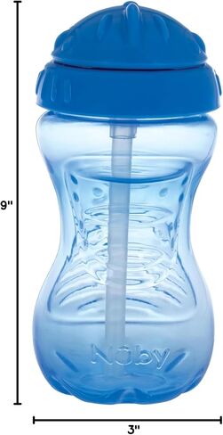 Nuby 1pk Twist N' Sip No Spill Straw Cup - Colors May Vary, One Size (Pack of 1) in Kuwait