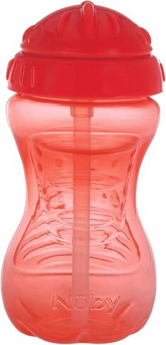 Nuby 1pk Twist N' Sip No Spill Straw Cup - Colors May Vary, One Size (Pack of 1) in Kuwait