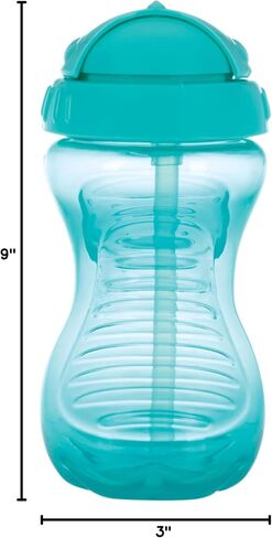 Nuby 1pk Twist N' Sip No Spill Straw Cup - Colors May Vary, One Size (Pack of 1) in Kuwait