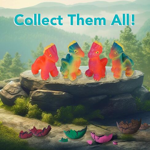 لعبة جديدة للأطفال من Surprise Growing Dragon Hatch Egg - عبوة من قطعتين، باللون الأسود in Kuwait