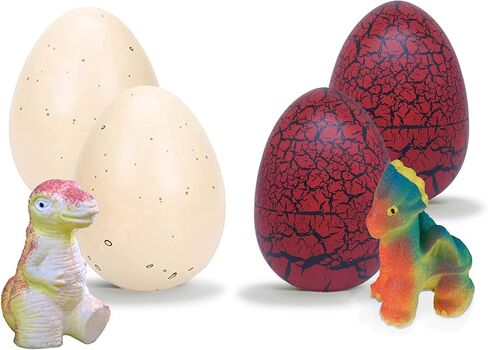 لعبة جديدة للأطفال من Surprise Growing Dragon Hatch Egg - عبوة من قطعتين، باللون الأسود in Kuwait