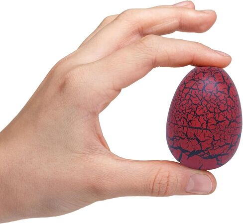 لعبة جديدة للأطفال من Surprise Growing Dragon Hatch Egg - عبوة من قطعتين، باللون الأسود in Kuwait