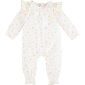 Mud Pie baby-girls Baby Dot Ruffle Bodysuit