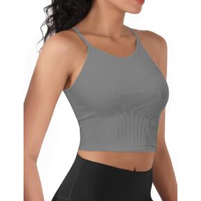 قميص بدون أكمام مضلع للنساء 2024، قمصان بدون خياطة للتمرين بظهر متسابق، قمصان قصيرة للرياضات الأساسية، قمصان قصيرة لرياضات اليوغا والخروج باللون الأبيض M (اقتصاص) in Kuwait