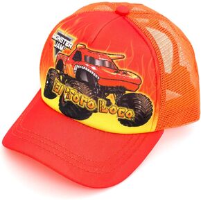 Monster Jam El Toro Loco One Size Mesh Adjustable Snapback Baseball Cap El Toro Loco Orange OS Toddler