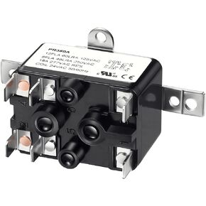 24V Fan Relay, 90-980 Isolation Relay AC Switch SPST with UL Certification Compatible with HVAC Coleman Furnace Blower Humidifier Goodman Blower Heat Sequencer Relay (2 Pieces)