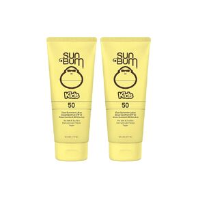 Sun Bum Kids SPF 50 Clear Sunscreen Lotion | Wet or Dry Application | Reef Friendly (Octinoxate & Oxybenzone Free) Broad Spectrum UVA/UVB Sunscreen | 6 oz (Pack of 2)