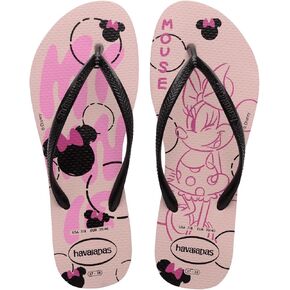 Havaianas for Women - Slim Disney Flip Flops - Peony Rose - 9/10
