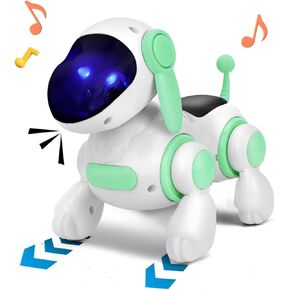Crawling Dog Toys - Baby Toys 6-12 months Electric Walking Toddler Music Gift For 3 4 5 6 7 8 9 10 11 12 months Learning Crawling Toys - Boys and Girls Tummy Time Toys Baby Toys 0-6 months (Blue)