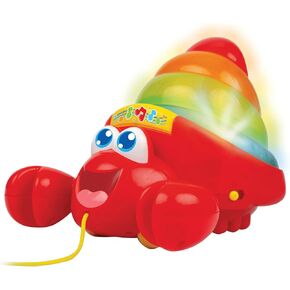 winfun: Shakin 'N Wobble Crab - Lights & Sounds Motion Toy, Button Activated Sideways Crab Walk, Flashing Lights, Sensory Toy, Baby Toddler Ages 9mo+