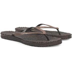 ILSE JACOBSEN Womens Cheerful 01 Flip Flops Sandals Metallic