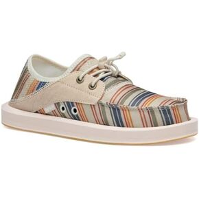 Sanuk 1134670-BCSTR-09 Women's Boatie St Print Beige Coastal Stripe 9