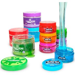 Tub Works® Bath Slime Kids Soap & Slime Body Wash, Variety Pack | Nontoxic | Stretchy, Squishy Slime Soap & Gooey, Playful Body Wash for Kids Bath | Sensory Fun Kids & Toddler Bath Toys (10 Piece Set)