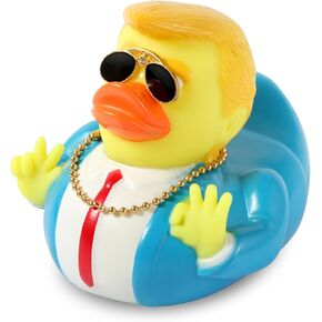 Rubber Trump Duck, Rubber Duck Bath Toy Baby Bath Duck Trump Duck Rubber Duckies Gift for Birthdays Car Decoration Kids Collectors