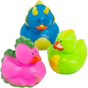 Dinosaur Rubber Ducks | 12 Pack | Party Favors