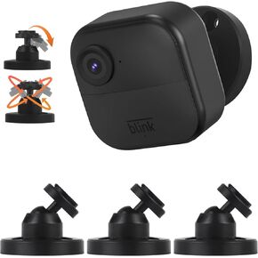 3 Pack Blink Outdoor Camera Wall Mount Bracket for Blink Outdoor 4th Gen, Blink Outdoor 4 Smart Security Camera Mounts 360 Degree Adjustable Mount