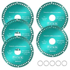 ‎Indestructible Disc for Grinder, 5Pcs 4 Inch Indestructible Disc 2.0 for Angle Grinder, Cutting Discs for Smooth Cutting, Grinding Materials, Cut Everything in Seconds(Color:Green)