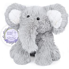 Heatable & Coolable Elephant Stuffed Animal, Microwavable Heating Pad for Cramps & Pain Relief, Stuffed Elephant Plushies for Companion, Lavender Scented Stuffed Elephant Toy, Elephant Gifts