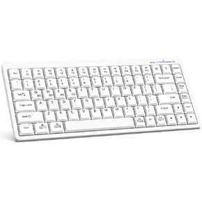 EDJO Small Wireless Keyboard, Bluetooth & 2.4G Dual Mode Keyboard, Slim and Compact, Ergonomic, Portable Rechargeable Keyboards for iPad, MacBook, Windows, Android, Laptop, Computer, Tablet
