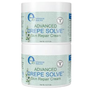 Advanced Crepe Solve Skin Repair Cream – Stretch Marks and Crepey Skin Treatment – Face, Neck and Body Moisturizer For All Skin Types – 4oz (Pack of 2)